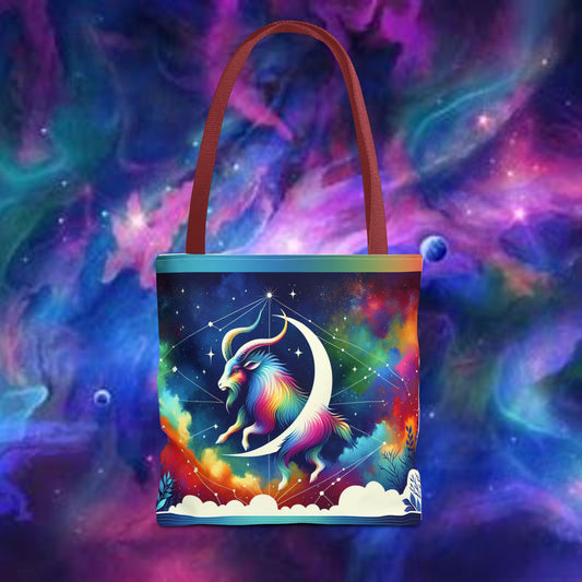 #1 Capricorn Canvas Bag* White with alternate colored straps