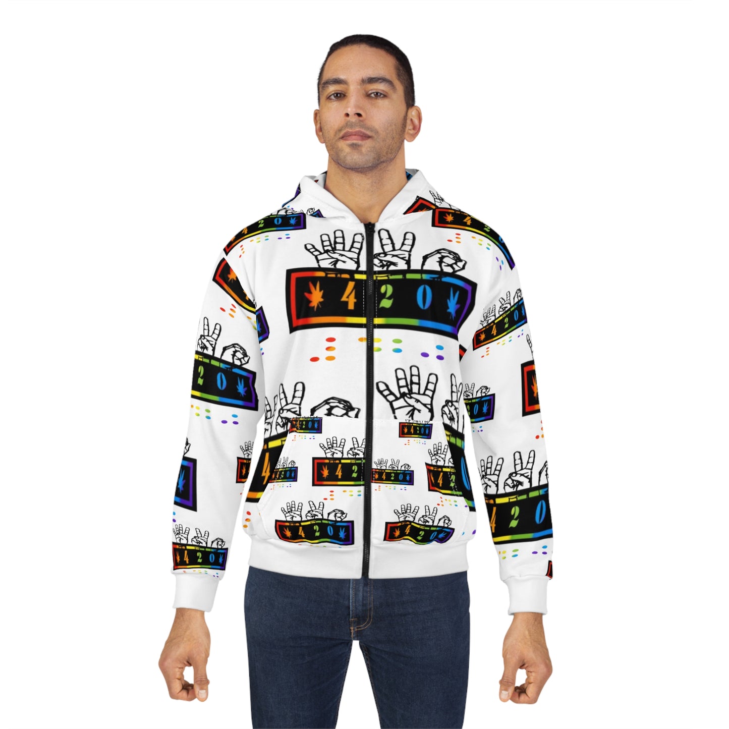 420 Trendy Unisex Full Zip Hoodie