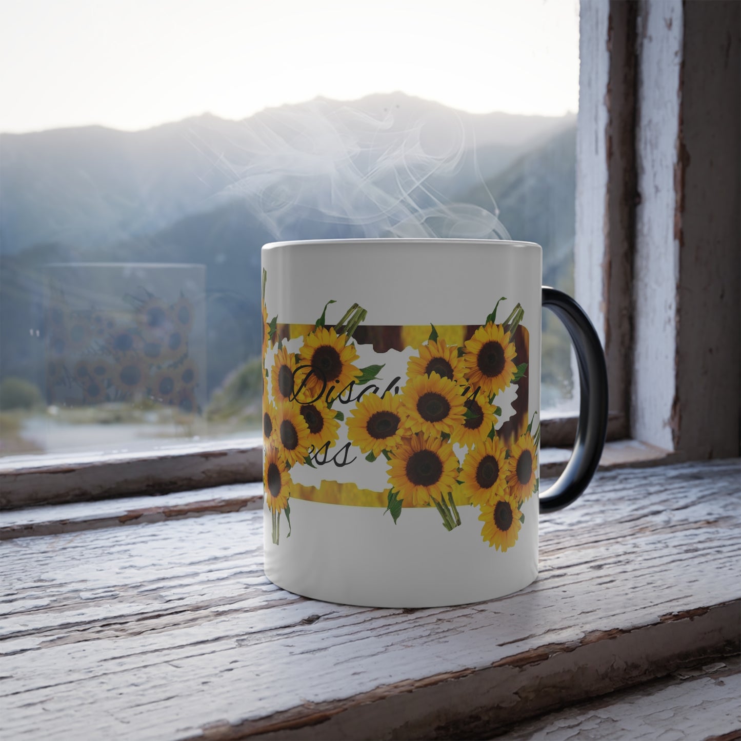 Sunflowers & HDA Color Morphing Mug, 11oz