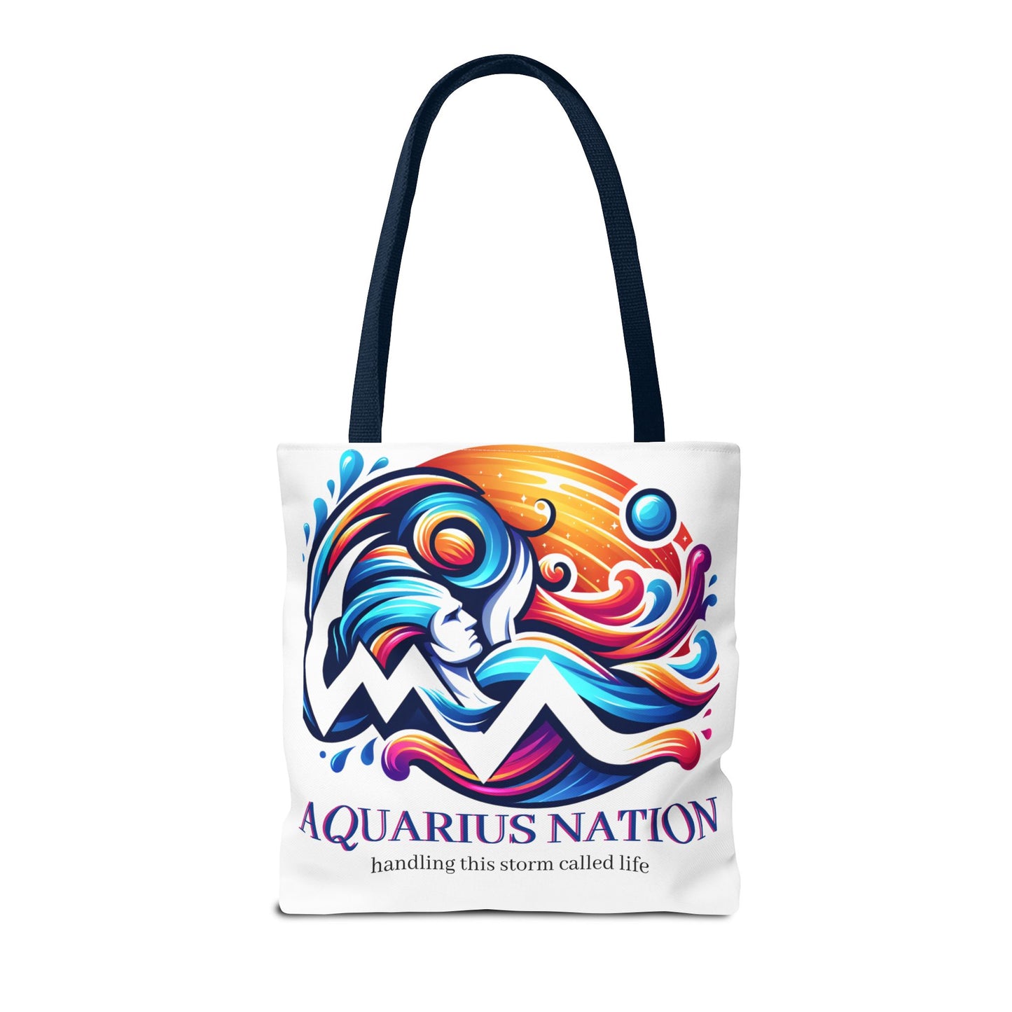 Aquarius Nation Canvas bag* Green with alternate colored straps