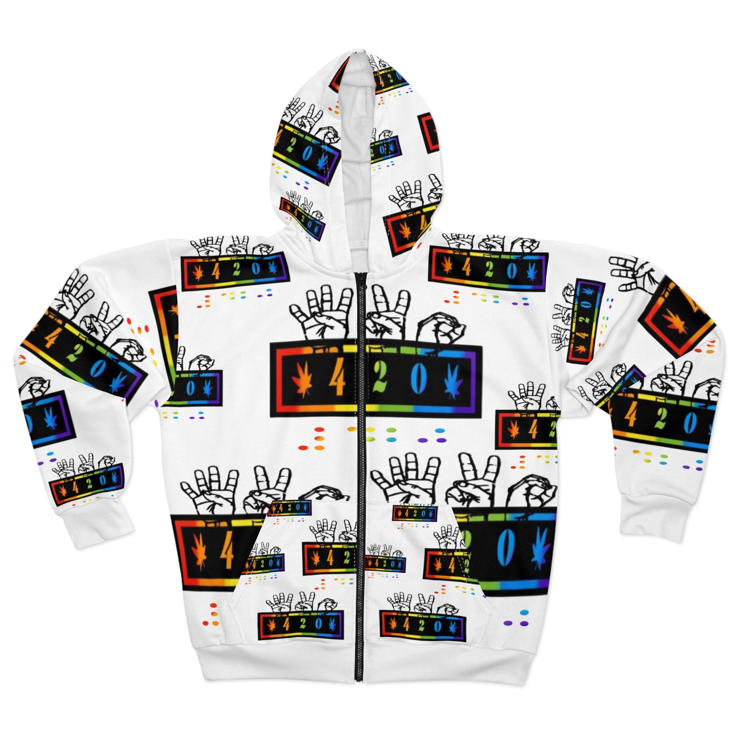420 Trendy Unisex Full Zip Hoodie