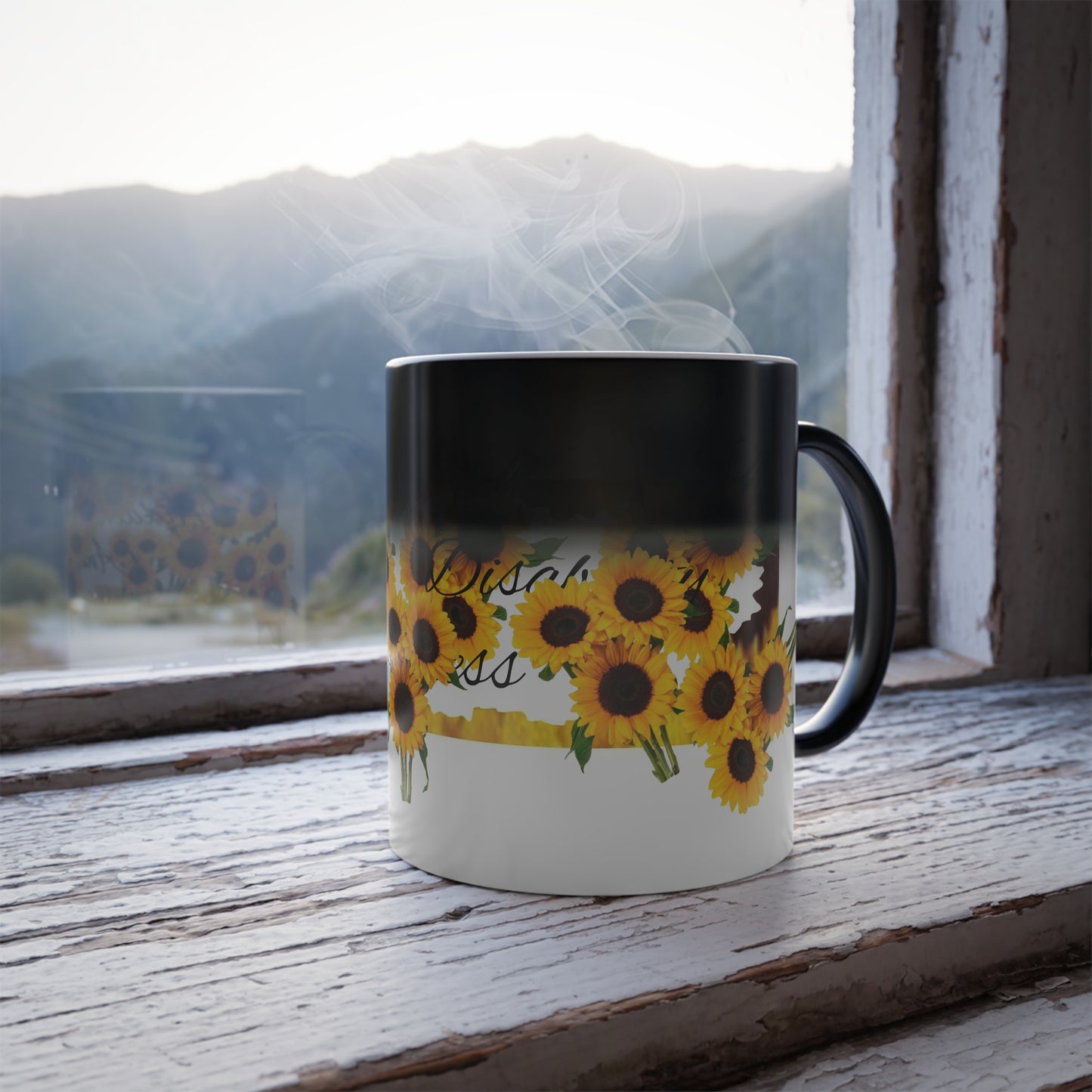 Sunflowers & HDA Color Morphing Mug, 11oz