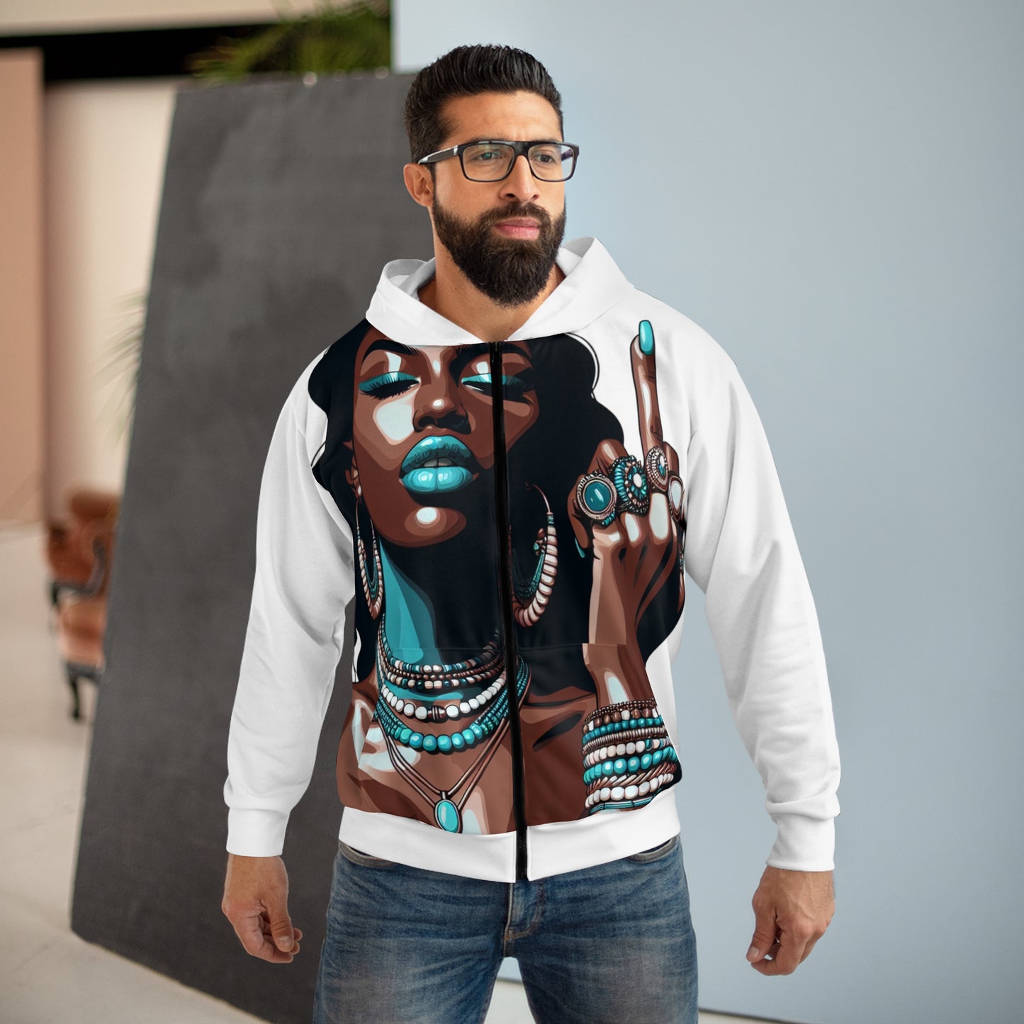 White Hoodie FYF
