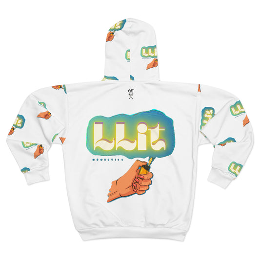 LLIT LOGO Trendy Unisex Full Zip Hoodie