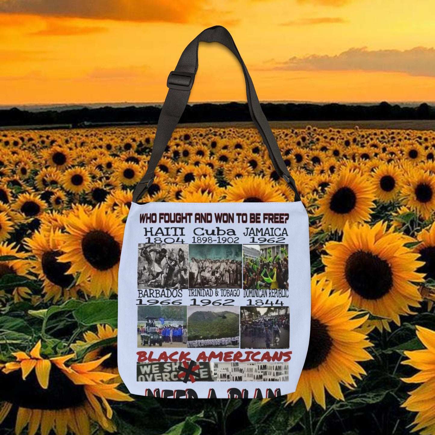 Plan Canvas Tote Bag — Adjustable All-Over Print Tote
